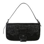 Bolsa-Fendi-Baguette-Bordada-Preta-