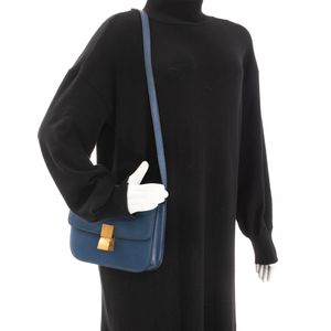 Bolsa Celine Classic Box Couro Azul