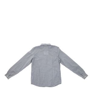 Camisa Bonpoint Infantil Xadrez Azul e Branco