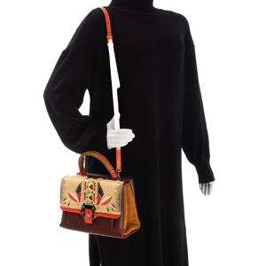 Bolsa Paula Cademartori Marrom e Laranja
