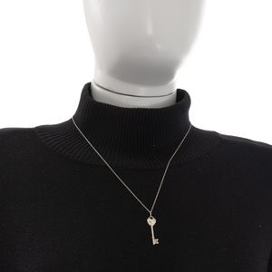 Colar Tiffany & Co. Chave Prata e Diamante