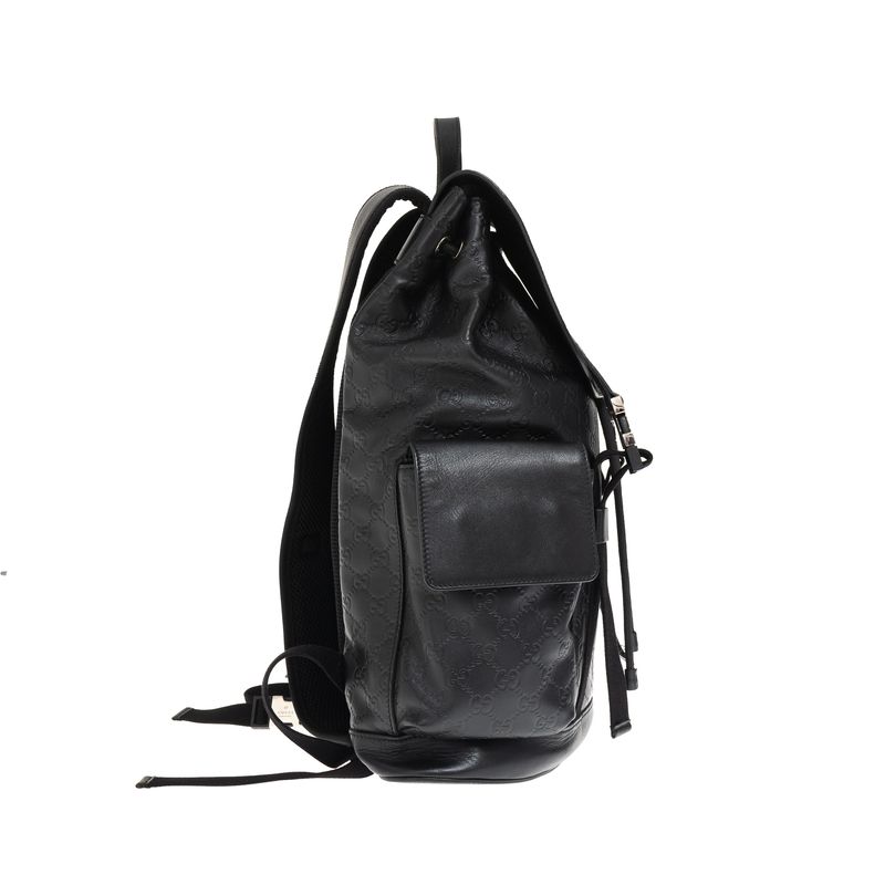 Mochila-Gucci-Guccissima-Couro-Preta