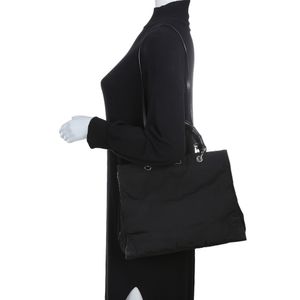 Bolsa Gucci Tote Bambu e Tecido Preto