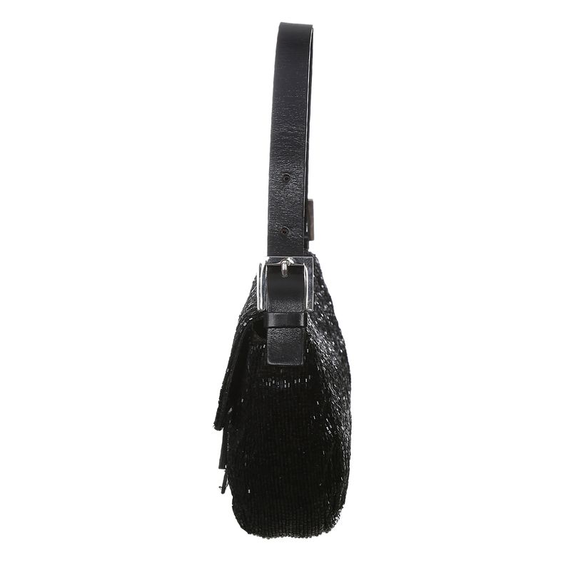 Bolsa-Fendi-Baguette-Bordada-Preta-