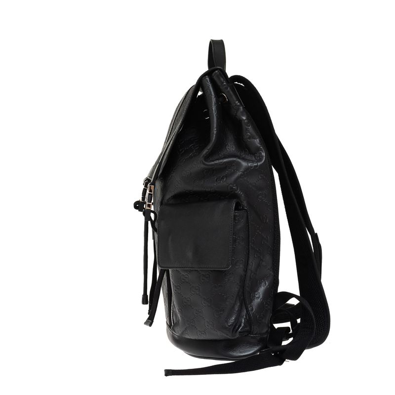 Mochila-Gucci-Guccissima-Couro-Preta