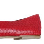 Sapatilha-Casadei-Couro-Exotico-Vermelho-