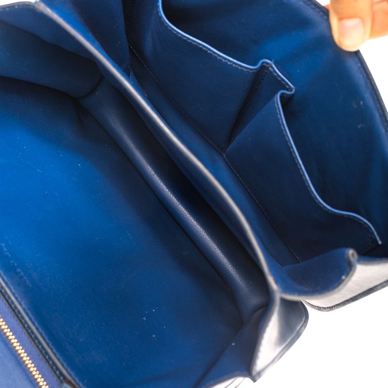 Bolsa-Celine-Classic-Box-Couro-Azul