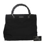 Bolsa-Gucci-Tote-Bambu-e-Tecido-Preto-