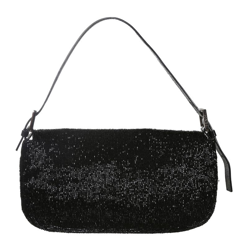 Bolsa-Fendi-Baguette-Bordada-Preta-