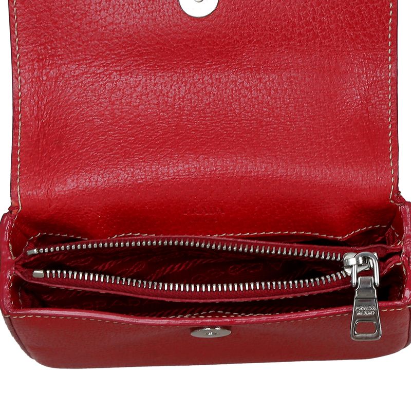 Clutch-Prada-Couro-Vermelho-