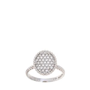 Anel Carla Amorim Revoada Ouro Branco e Diamantes
