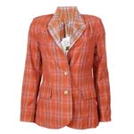 Blazer-Clemence-Xadrez-Terracota-