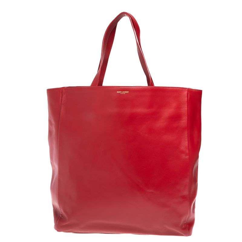 Bolsa-Saint-Laurent-Bold-Shopping-Couro-Vermelha