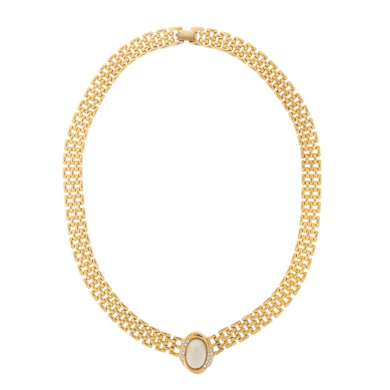 Colar-Vintage-Dourado-Esfera-Perolada-e-Cristais