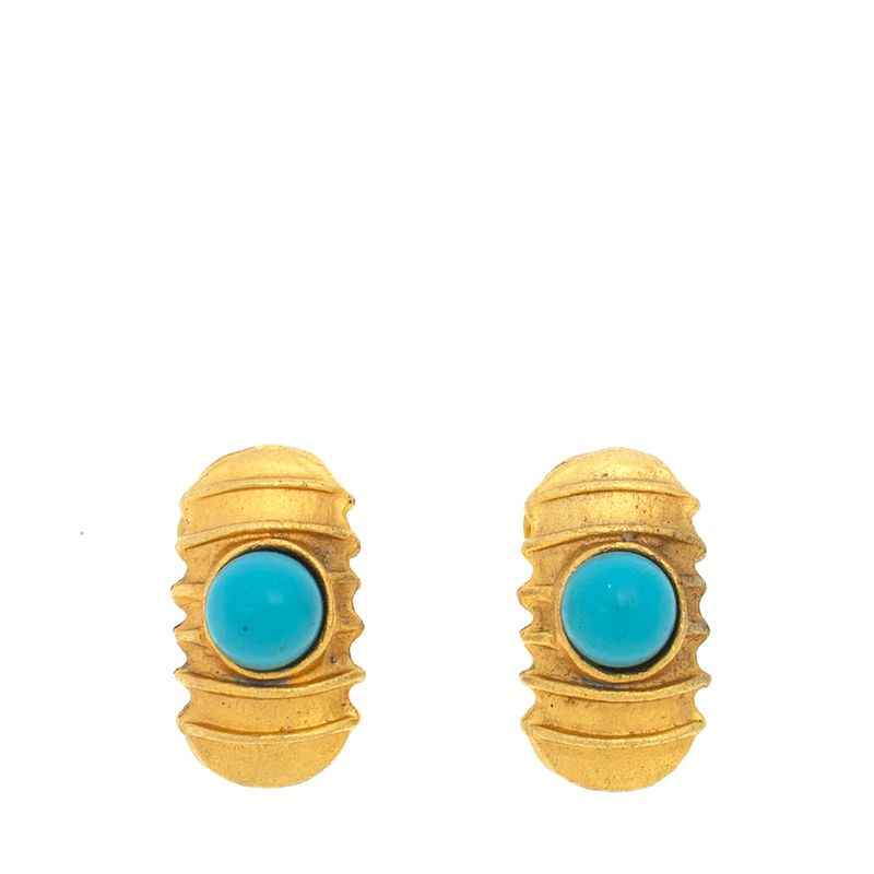 Brinco-de-Pressao-Vintage-Esfera-Azul