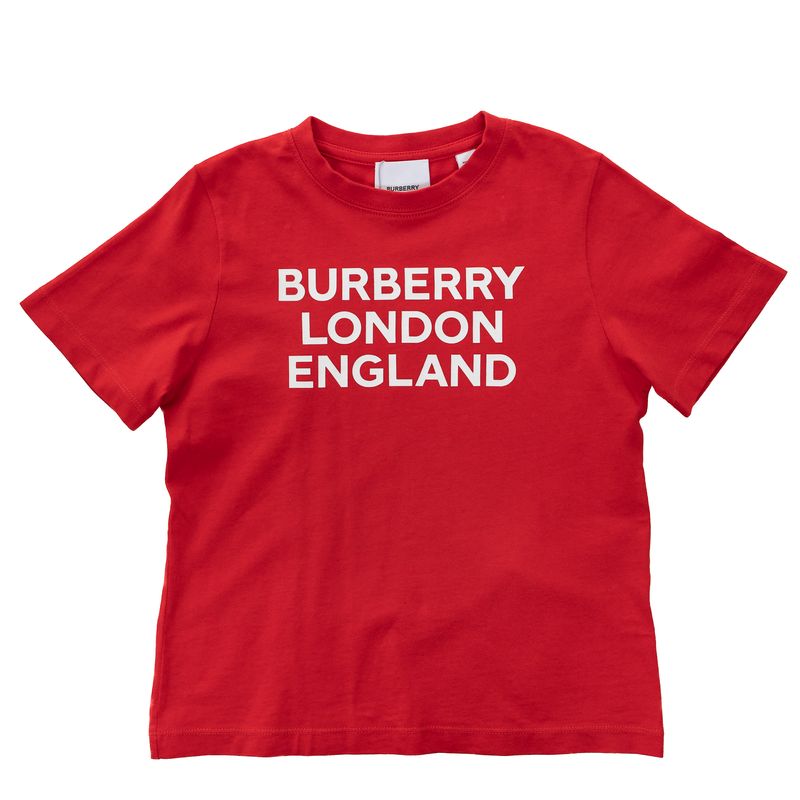 Camiseta-Burberry-Infantil-Vermelha