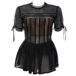 Blusa-Self-Portrait-Tela-Preto