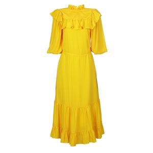 Vestido Iorane Babados Amarelo