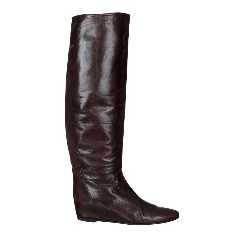 Bota-Lanvin-Couro-Marrom