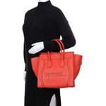 Bolsa-Celine-Luggage-Couro-Laranja-