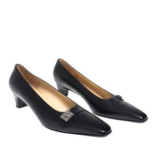 Sapato Salvatore Ferragamo Couro Preto
