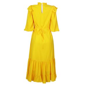 Vestido Iorane Babados Amarelo