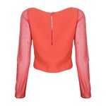 Blusa-Cris-Barros-Tela-Coral-