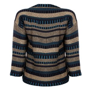 Blusa Burberry Algodão Azul e Bege
