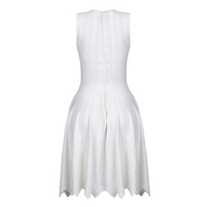 Vestido Alaia Texturizado Branco