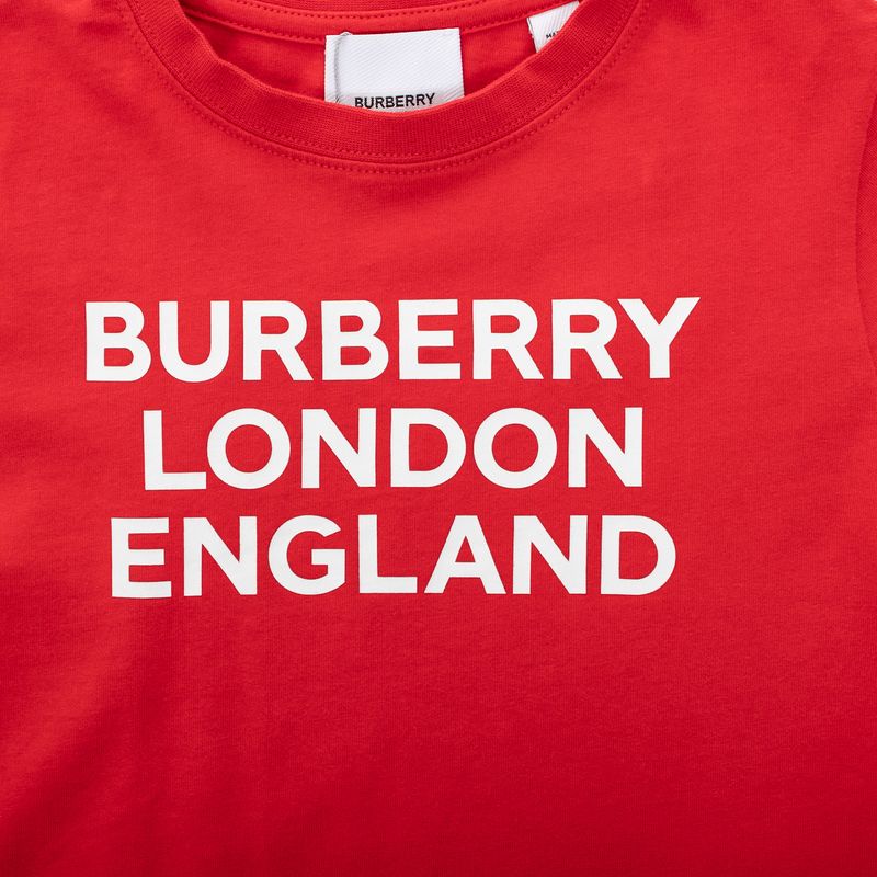 Camiseta-Burberry-Infantil-Vermelha