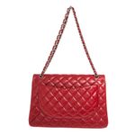 Bolsa-Chanel-Classic-Double-Flap-Maxi-Caviar-Vermelha