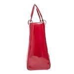 Bolsa-Christian-Dior-Lady-Dior-Grande-Verniz-Vermelha