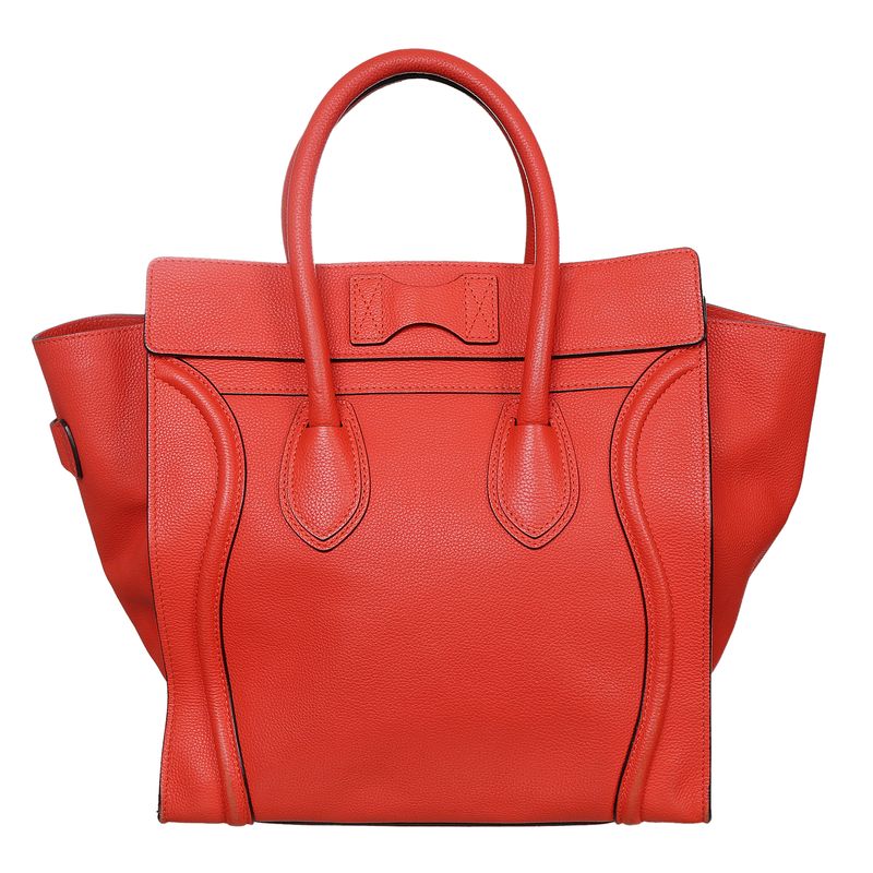 Bolsa-Celine-Luggage-Couro-Laranja-