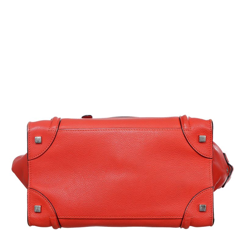 Bolsa-Celine-Luggage-Couro-Laranja-