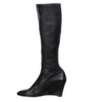 Bota-Salvatore-Ferragamo-Anabela-Couro-Preto-