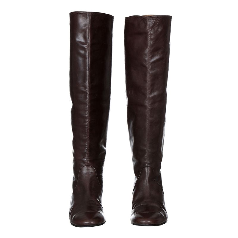 Bota-Lanvin-Couro-Marrom