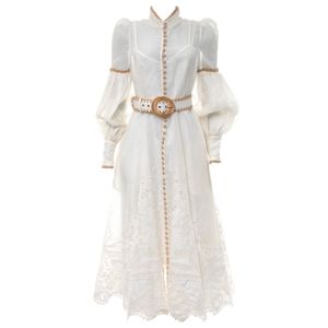 Vestido Zimmermann Bordado Navios Branco