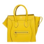 Bolsa-Celine-Luggage-Micro-Couro-Amarela