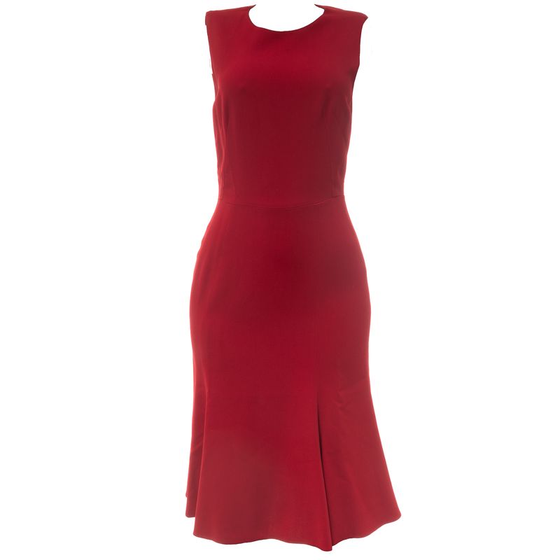 Vestido-Dolce---Gabbana-Seda-Vermelho