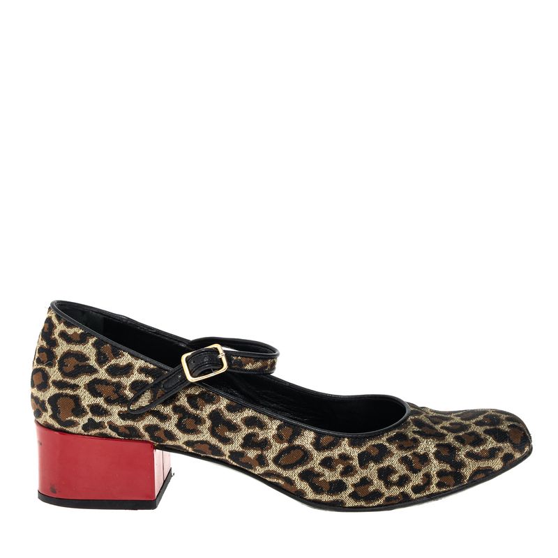 Sapato-Saint-Laurent-Animal-Print-e-Vermelho