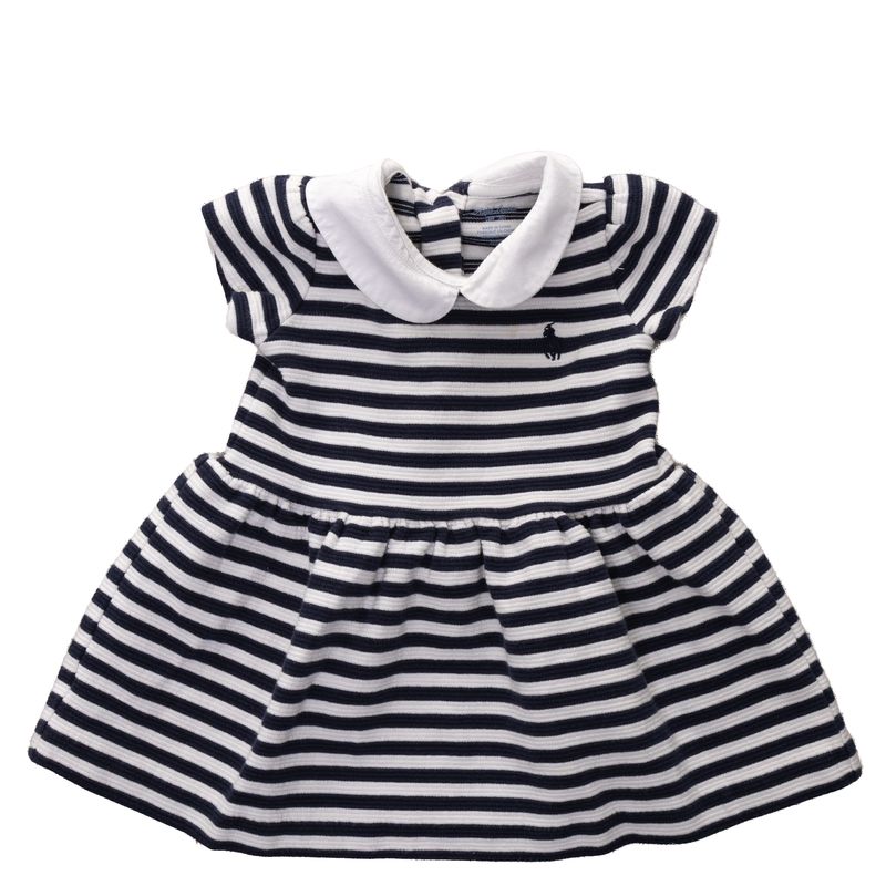 Vestido-Polo-Ralph-Lauren-Infantil-Marinho-e-Branco