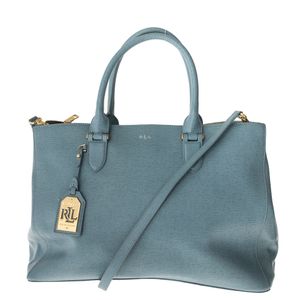 Bolsa Lauren Ralph Lauren Newbury Couro Azul