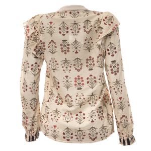 Camisa Cris Barros Babado Estampa Floral