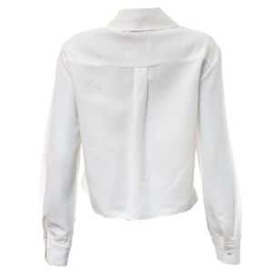 Camisa Cris Barros Viscose Branca