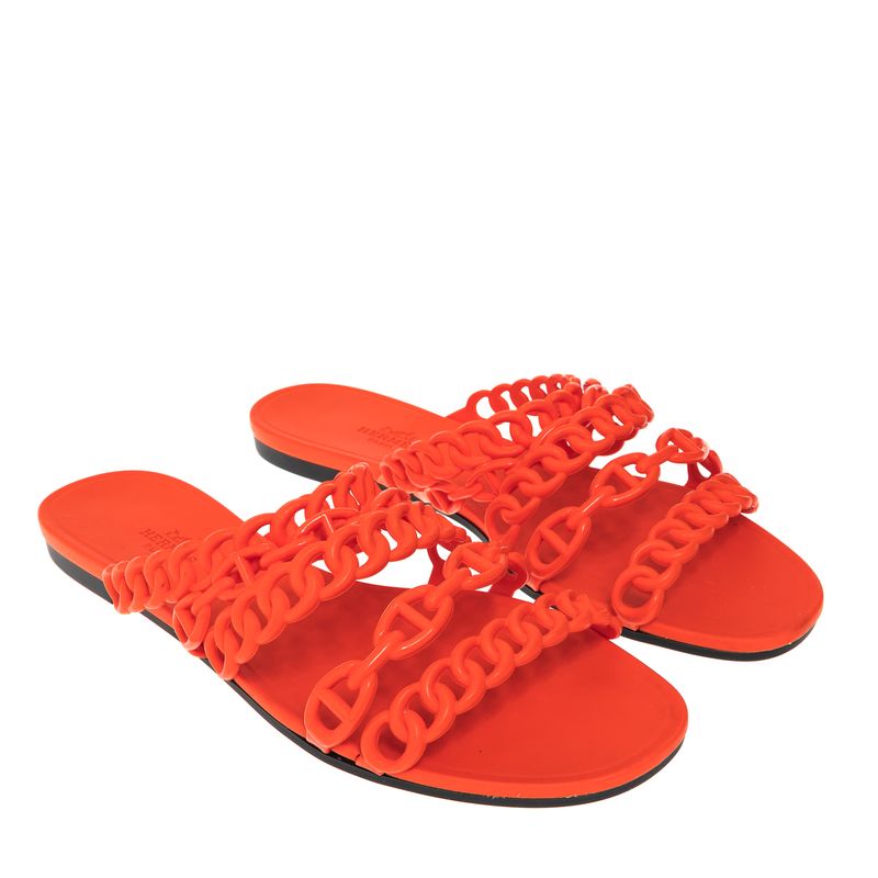 Sandalia-Hermes-Rasteira-Borracha-Neon