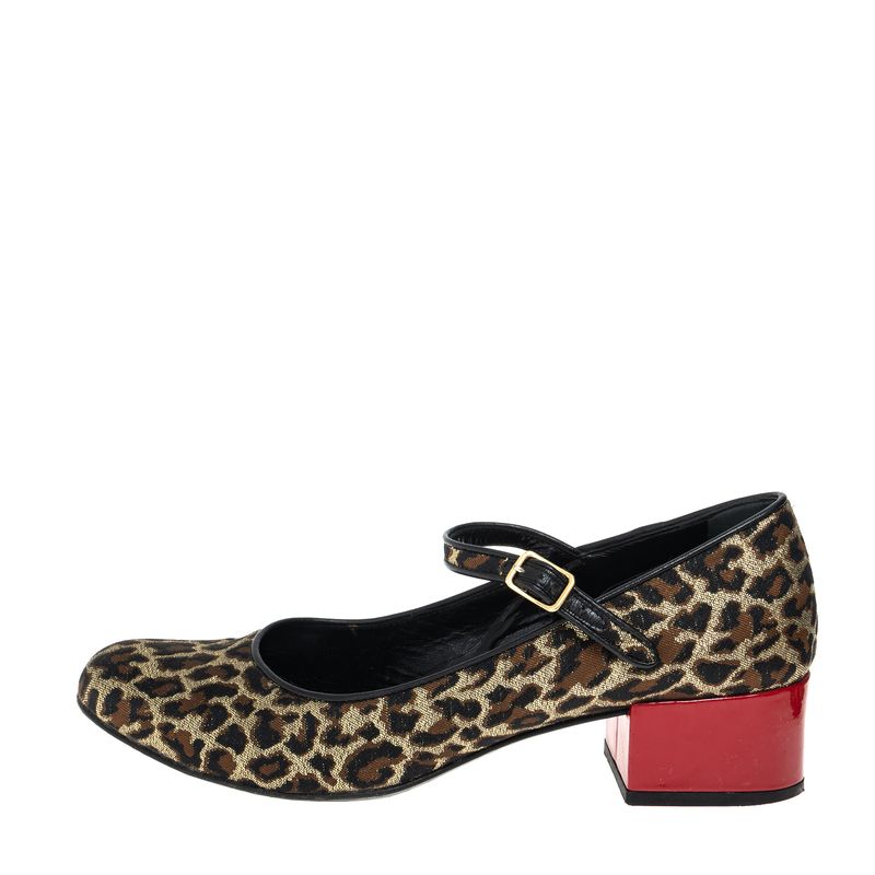 Sapato-Saint-Laurent-Animal-Print-e-Vermelho