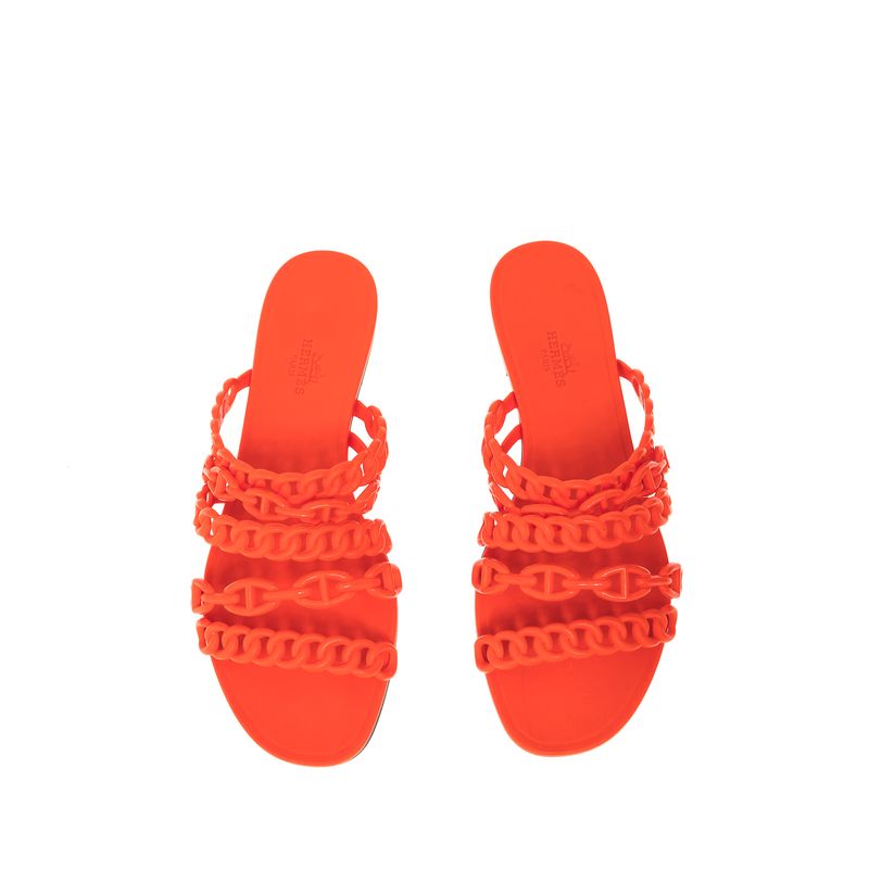 Sandalia-Hermes-Rasteira-Borracha-Neon