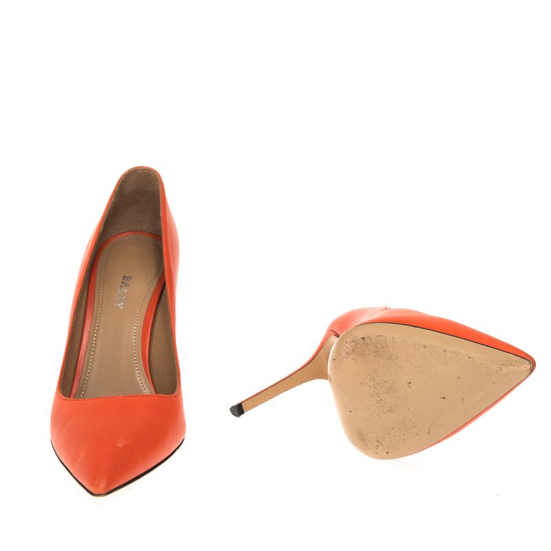 Scarpin-Bally-Couro-Coral-