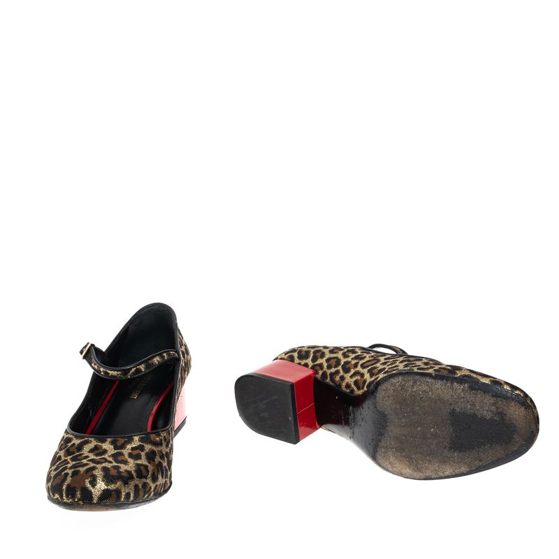 Sapato-Saint-Laurent-Animal-Print-e-Vermelho