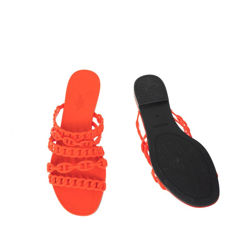 Sandalia-Hermes-Rasteira-Borracha-Neon